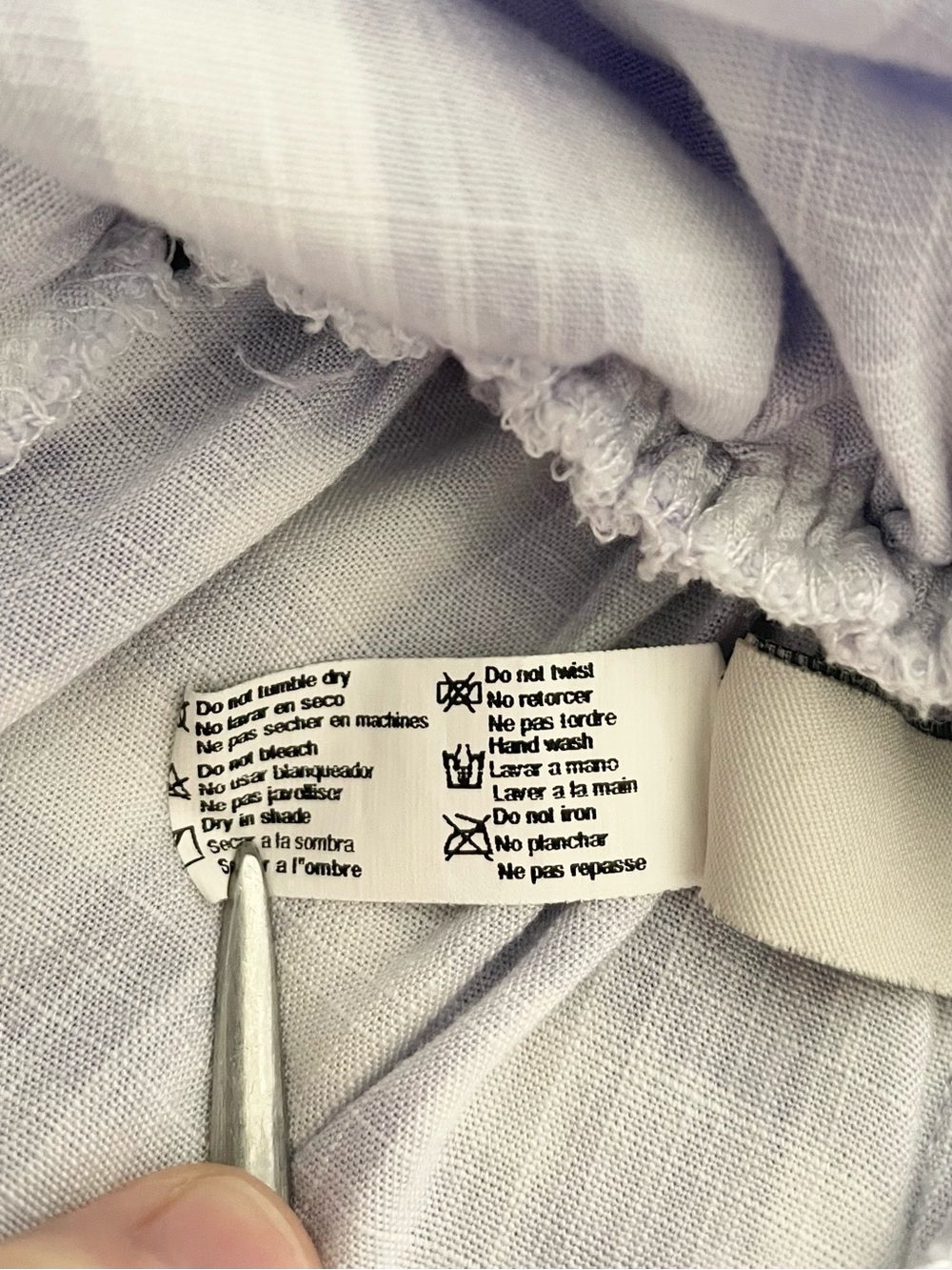 Maaji Girl’s Lavender Gingham Smocked Sundress Size 10 - Picture 6 of 7